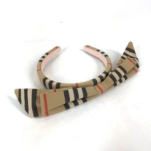 BURBERRY Check ribbon hair accessories hair band headband Unused main image 5